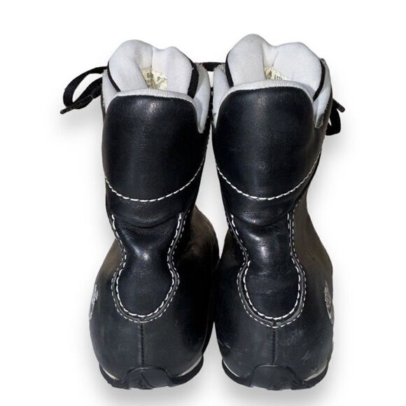 Timberland Vintage Driving Boots Black Leather 25376 Women's 6.5M - Picture 5 of 11